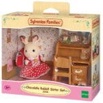 Sylvanian Families Chocolate Rabbit Sister Set (Desk) / ซิลวาเนียน แฟมิลี่ ชุดเด็กญิงชอคโกแตลแรบบิท (โต๊ะเรียน)