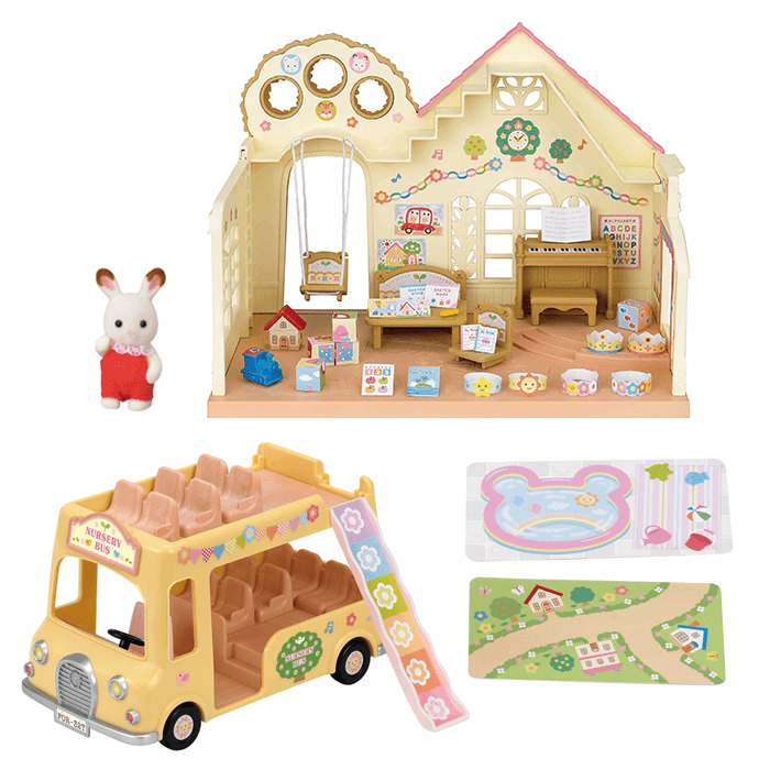 sylvanian families forest nursery gift set
