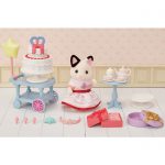 Sylvanian Party Time Playset -Tuxedo Cat Girl/ ซิลวาเนียน แฟมิลี่ ชุดปาร์ตี้ไทม์และเด็กหญิงทักซิโด้แคท