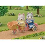 Sylvanian Tandem Cycling Set -Husky Sister & Brother/ ซิลวาเนียน แฟมิลี่ พี่น้องฮัสกี้และจักรยาน