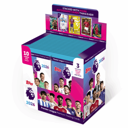 การ์ดฟุตบอล Topps Premier League 2026  - Debut Edition - (ยกกล่อง) 28 ซอง / ท็อปส์ พรีเมียร์ลีก 2026 เดบิวต์ อิดิชั่น