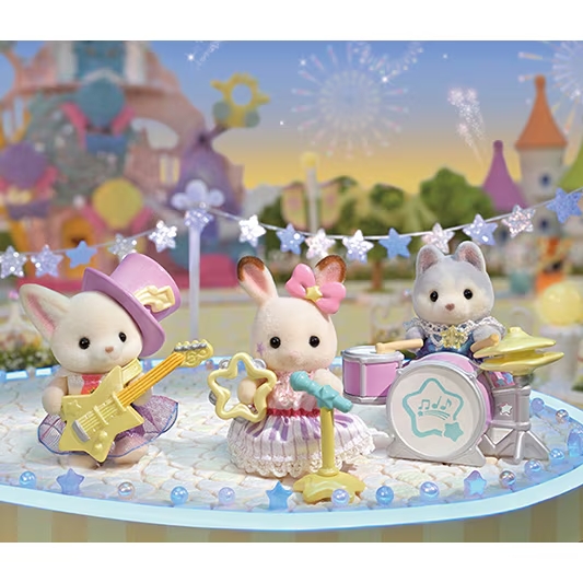 kid&kai.Sylvanian Families Baby Starry Concert Set ซิลวาเนียน แฟมิลี่ เบบี้ สตาร์รี คอนเสิร์ต เซ็ต (8)