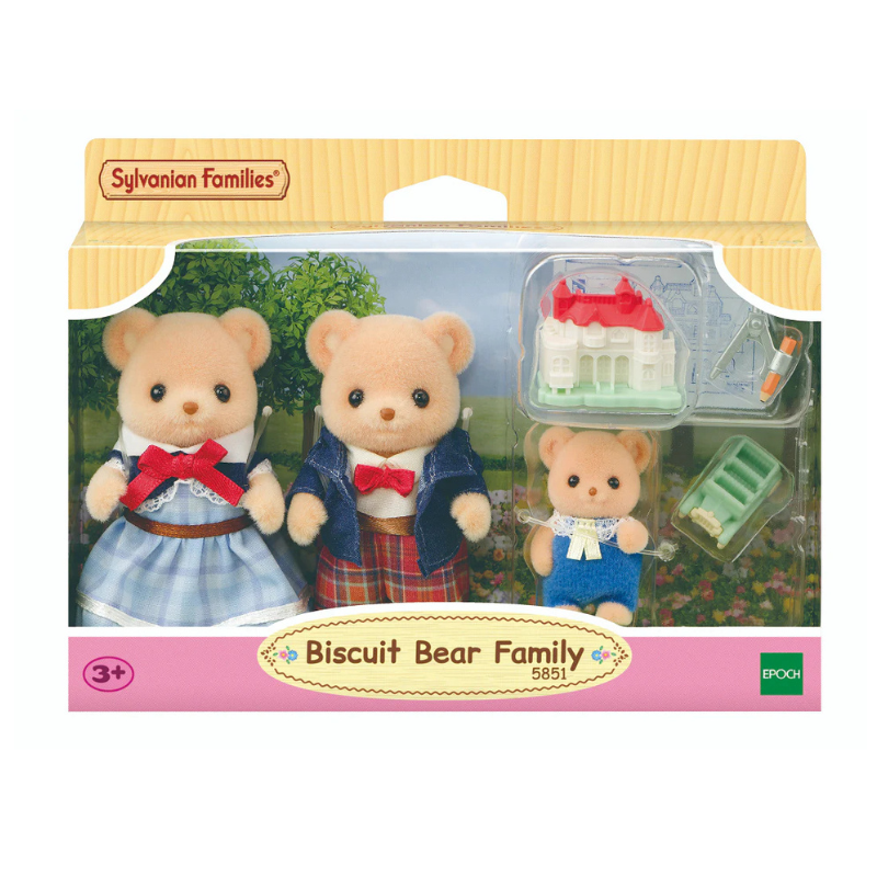 kidkai.Sylvanian Families Biscuit Bear Family ซิลวาเนียน แฟมิลี่ ครอบครัวหมีบิสกิต