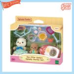 Sylvanian Families  Sea Otter Sisters-Splashy Snorkel Set- / ซิลวาเนียน แฟมิลี่ ชุดพี่น้องนากทะเล และของเล่นชายหาด