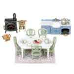 Sylvanian Familie Red Roof Riverside Manor Elegant Dining Room / ซิลวาเนียน แฟมิลี่ ชุดห้องอาหารสุดหรู - Image 9