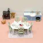 Sylvanian Familie Red Roof Riverside Manor Elegant Dining Room / ซิลวาเนียน แฟมิลี่ ชุดห้องอาหารสุดหรู - Image 4