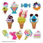ลูกปัดสเปรย์น้ำ อควาบีท ปาร์ตี้ไอศกรีม คราฟต์สตูดิโอ /  Aquabeads Ice Cream Party Craft Studio (ชุดพร้อมเล่น) - Image 3